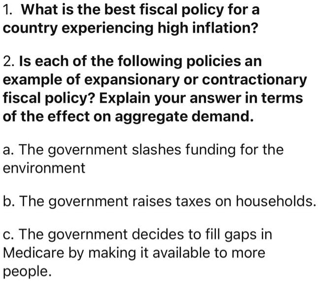 VIDEO Solution What Is The Best Fiscal Policy For A Country