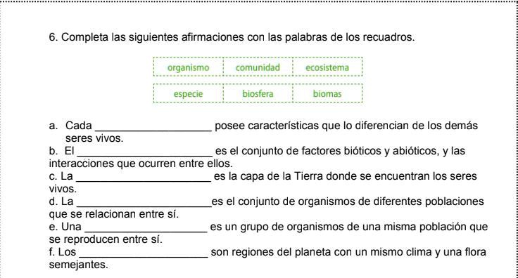 SOLVED Por Favor Ayudenmen Lo Mas Rapido Posible 6 Completa Las