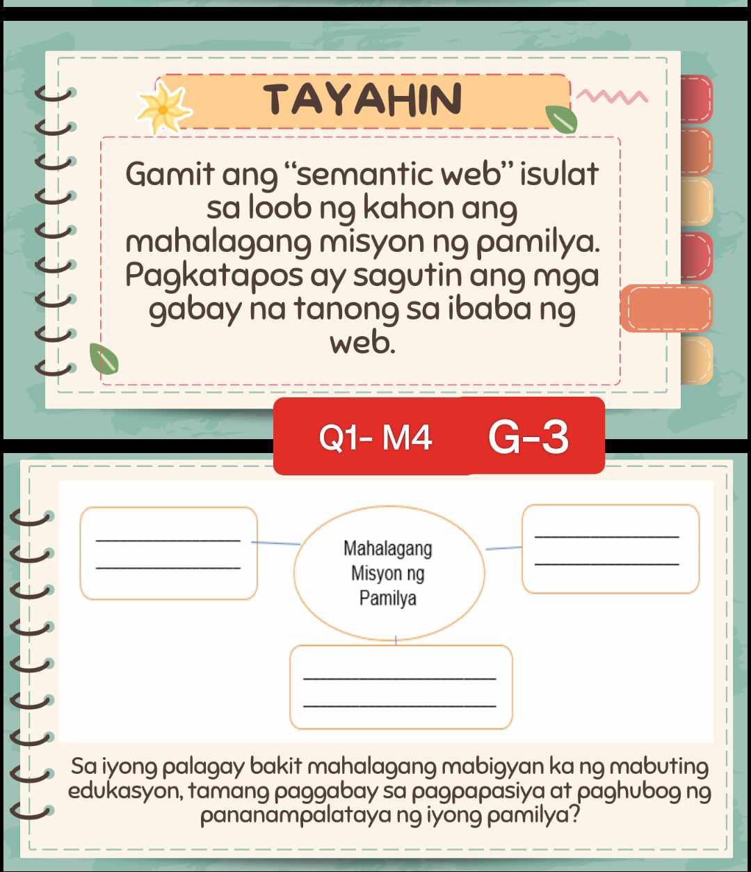 SOLVED Gamit Ang Semantic Web Isulat Sa Loob Ng Kahon Ang Mahalagang