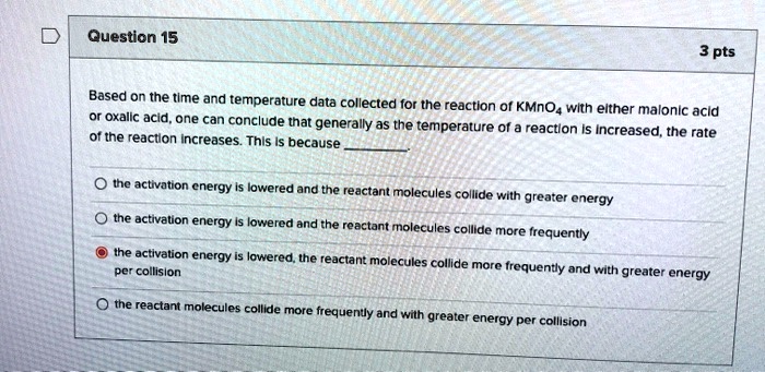 Solved Based On The Time And Temperature Data Collected For The