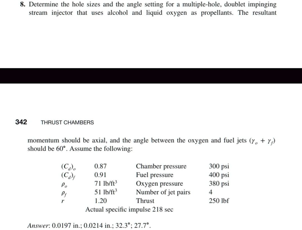 Solved Determine The Hole Sizes And The Angle Setting For A