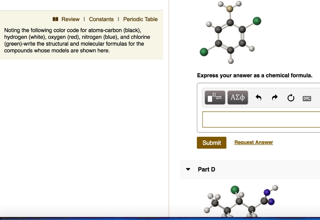 Solved Review Constants Periodic Table Noting The Following Color Code