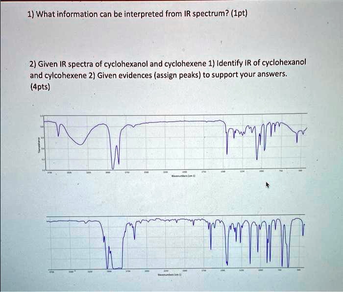 Solved What Information Can Be Interpreted From An Ir Spectrum