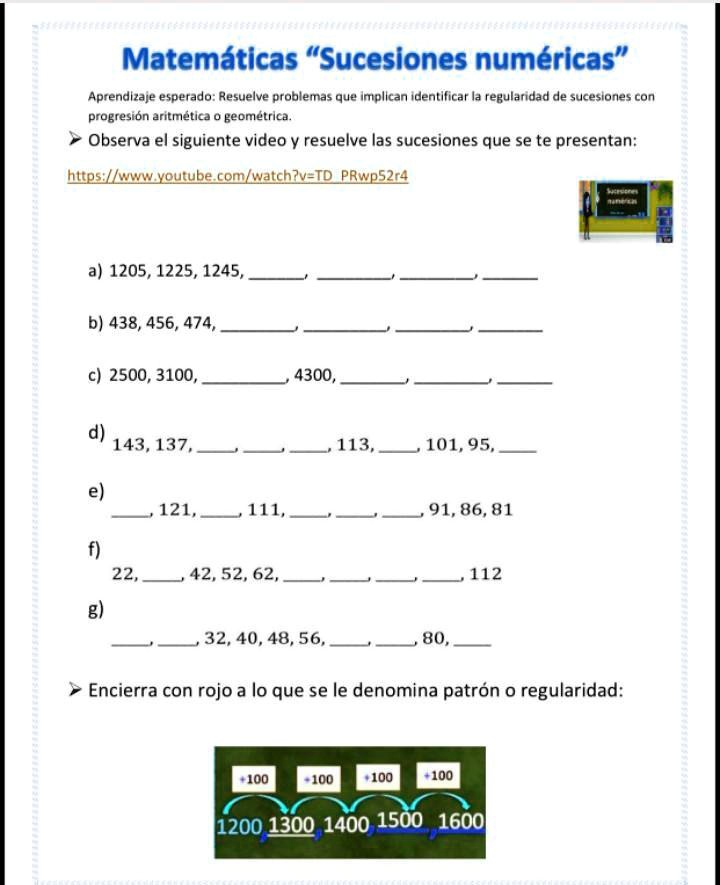 SOLVED Ayuda le daré coronita Es para mañana Matemáticas Sucesiones