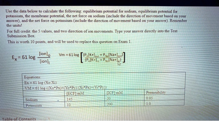 SOLVED Use The Data Below To Calculate The Following Equilibrium