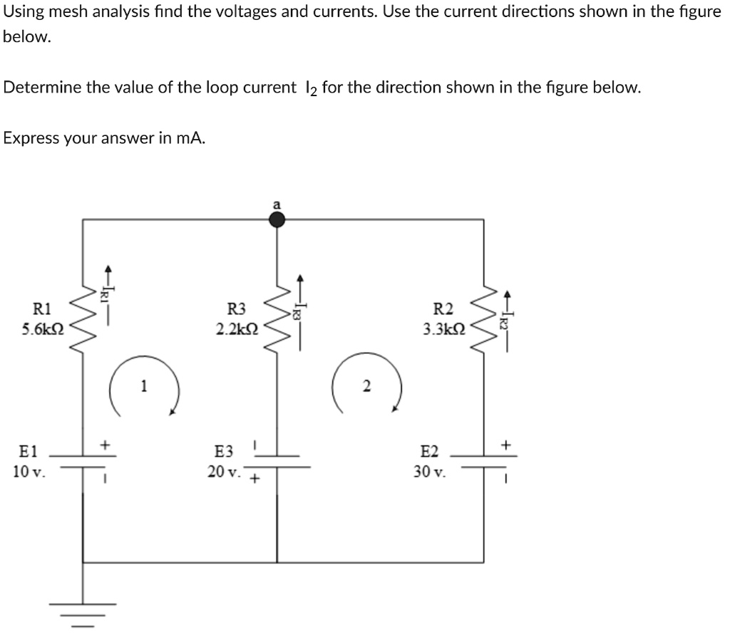 Solved Using Mesh Analysis Find The Voltages And Currents Use The