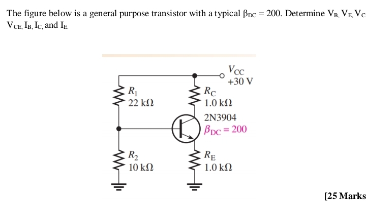 Solved The Figure Below Is A General Purpose Transistor With A Typical