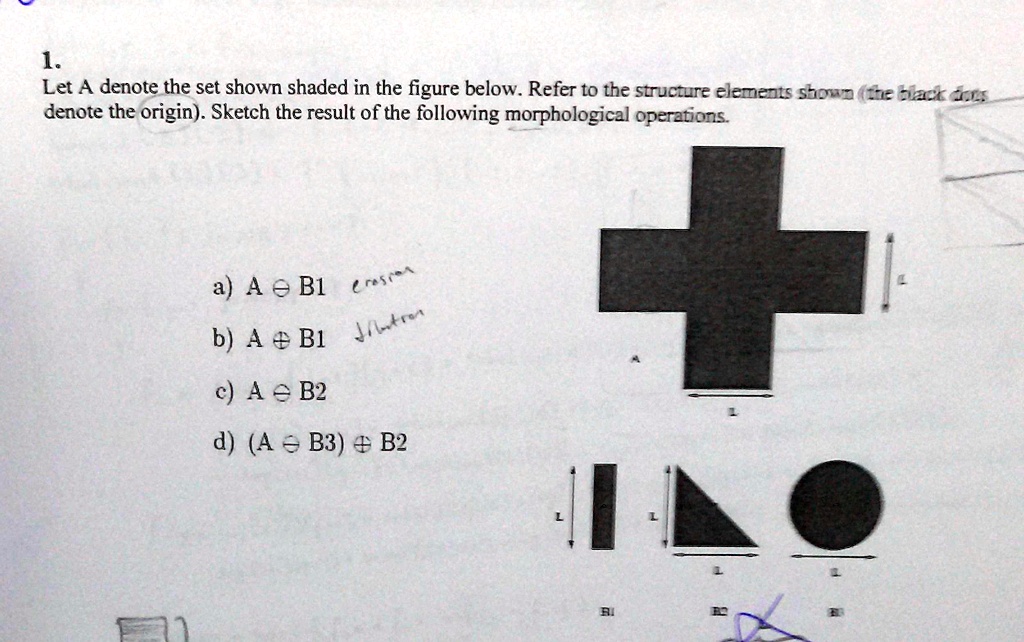 SOLVED Let A Denote The Set Shown Shaded In The Figure Below Refer To