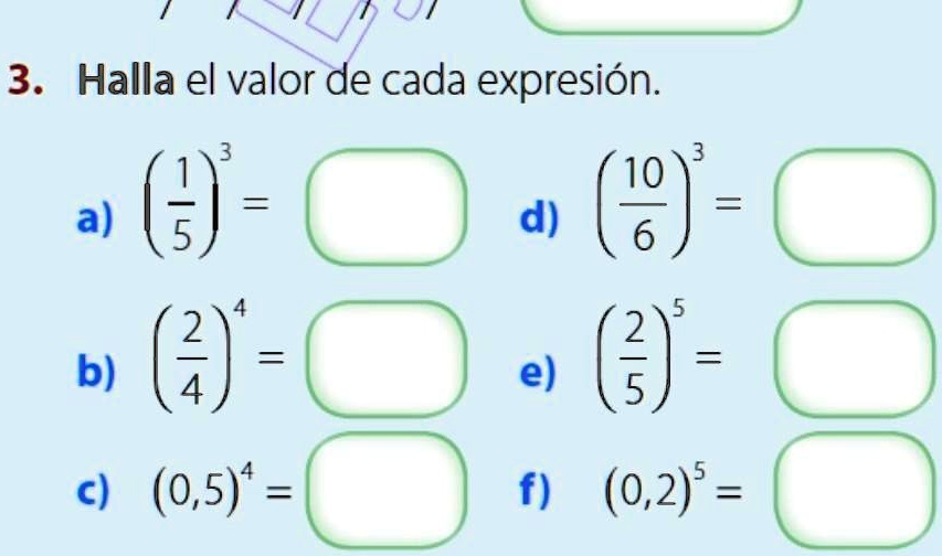 SOLVED alguien me ayuda a resolver 3 Halla el valor de cada expresión