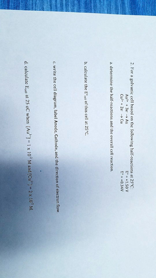 SOLVED Write The 2 Diagram Label Anode Cathode And The Direction