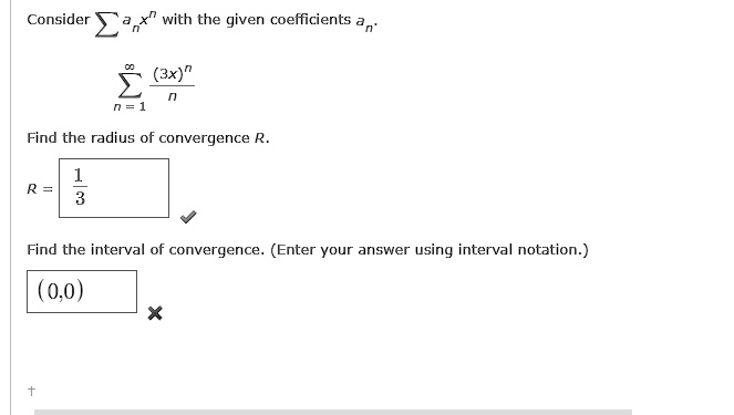 SOLVED Consider With The Given Coefficients Find The Radius Of