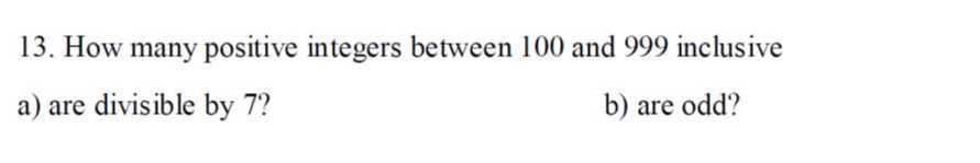 How Many Positive Integers Between And Inclusive A Are