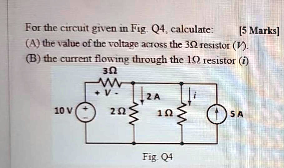 Solved For The Circuit Given In Fig Q Calculate Marks A The