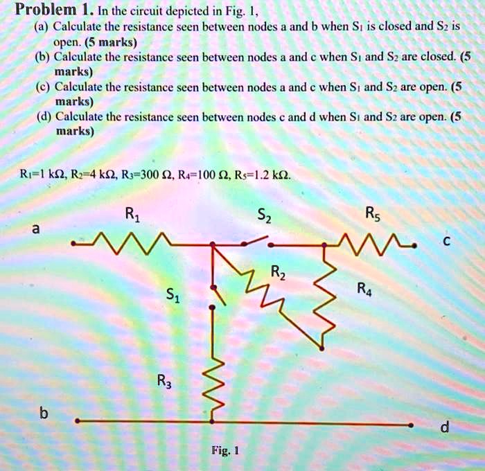 Solved In The Circuit Depicted In Fig A Calculate The Resistance