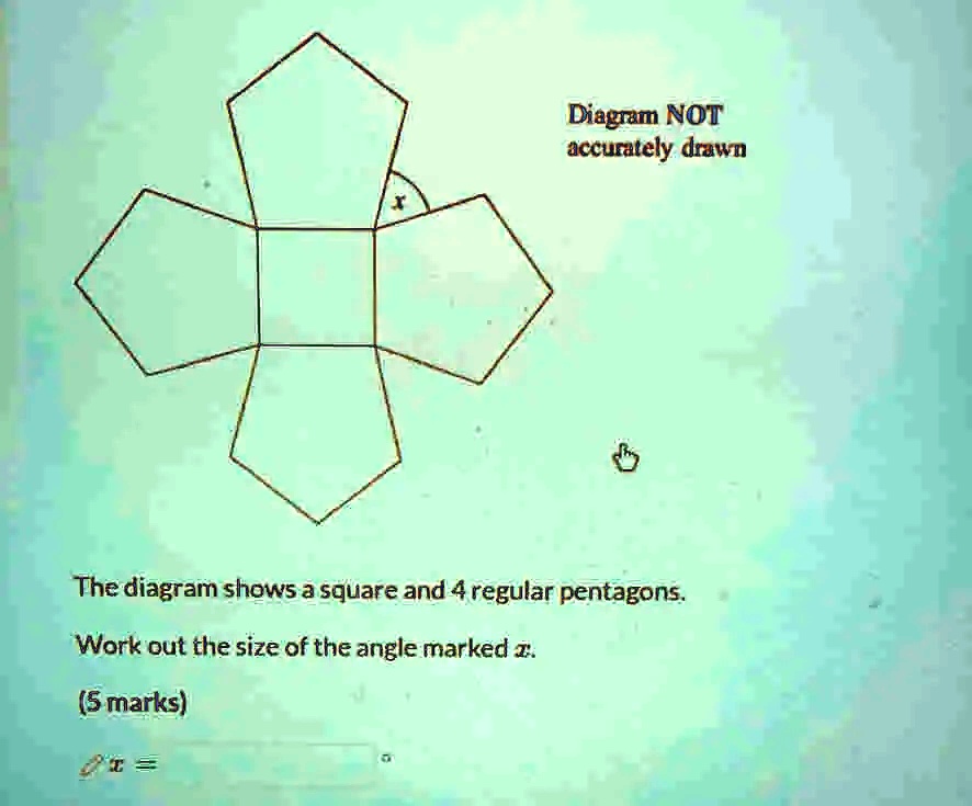 Diagram Not Accuralely Drawa The Diagram Shows A Square And Regular