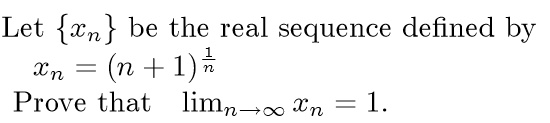 SOLVED Let Xn Be The Real Sequence Defined By Xn N 1 1 4