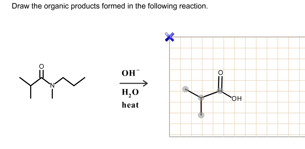 Solved Draw The Organic Products Formed In The Following Reaction Oh