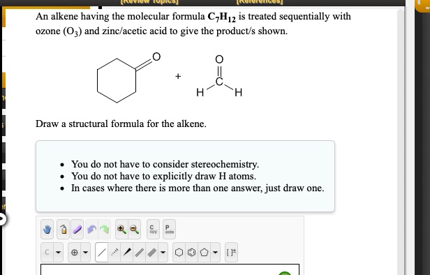 SOLVED An Alkene Having The Molecular Formula C2H2 Is Treated