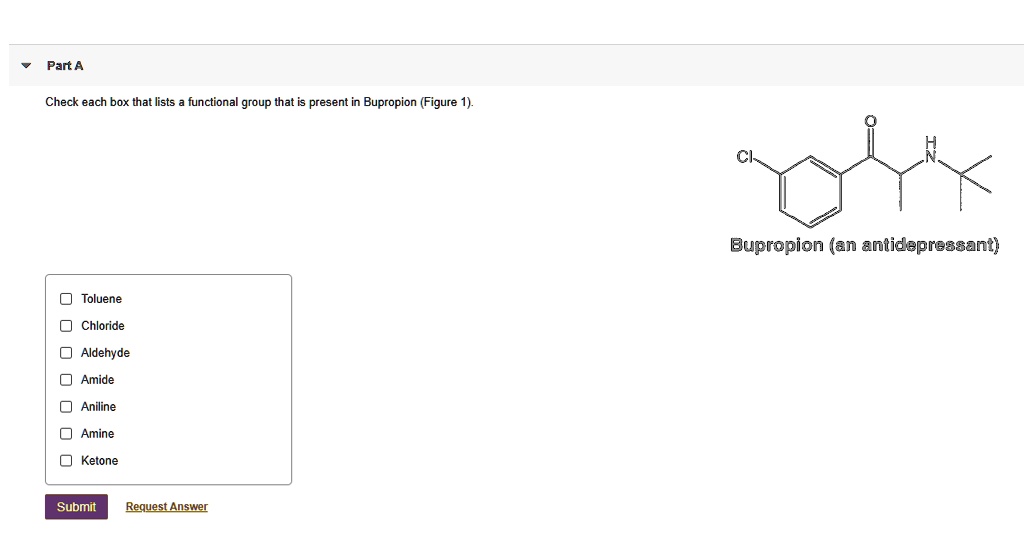 SOLVED Pant A Check Each Box That Lists Functional Group That Is