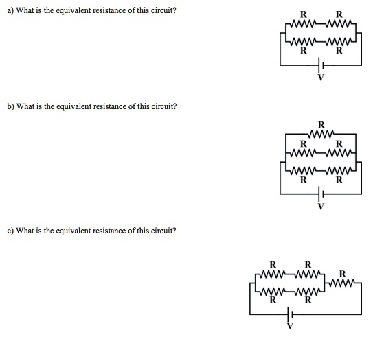 Solved What Is The Equivalent Resistance Of This Circuit B What The