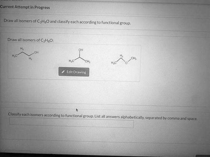 Solved Draw All Isomers Of C H O And Classify Each According To