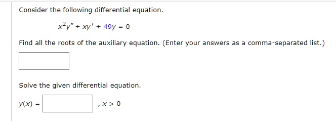 Consider The Following Differential Equation X Y Xy Y