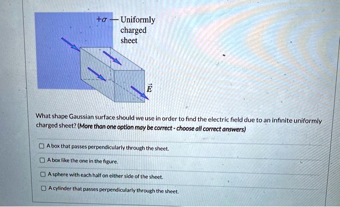 SOLVED What Shape Gaussian Surface Should We Use In Order To Find The