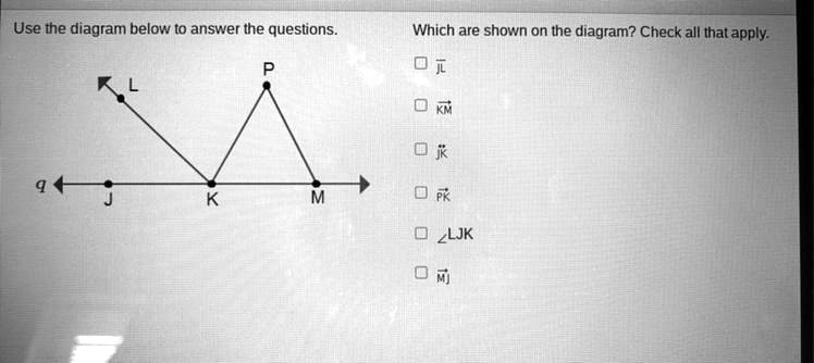 Solved Which Are Shown On The Diagram Check All That Apply Use The