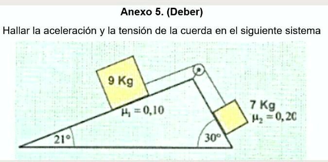 Solved Ayuda Es Lara Ma Ana Anexo Deber Hallar La Aceleraci N