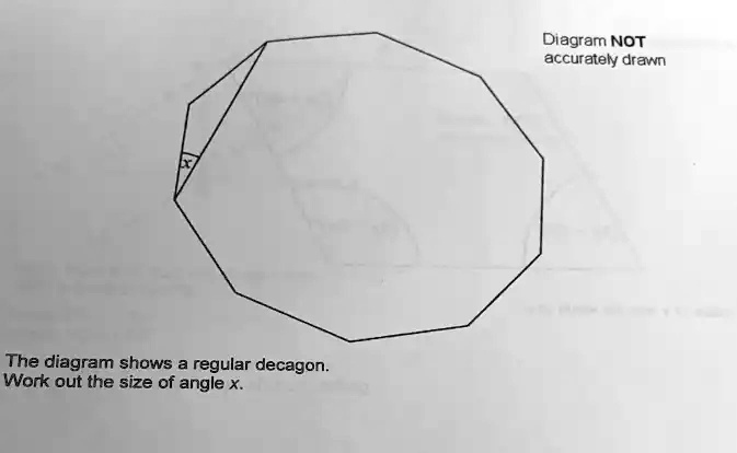 SOLVED Diagram NOT Accurately Drawn The Diagram Shows A Regular