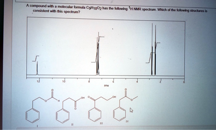 SOLVED Compound With Molecular Formula CgH10O2 Has The Following H