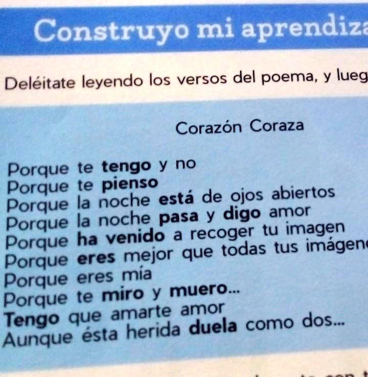 Solved Hola Qe Tal Buena Tardes Aqui Le Dejo Este Poema Punto Gratis