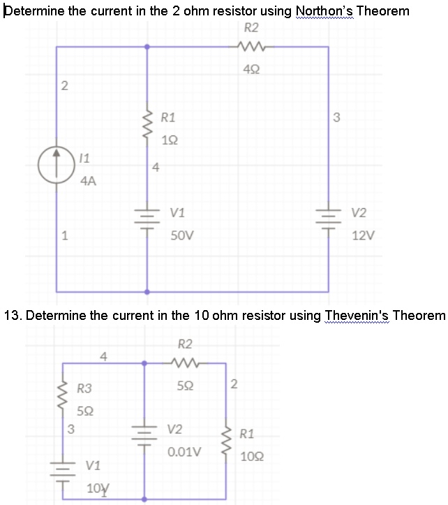 SOLVED Determine The Current In The 2 Ohm Resistor Using Norton S