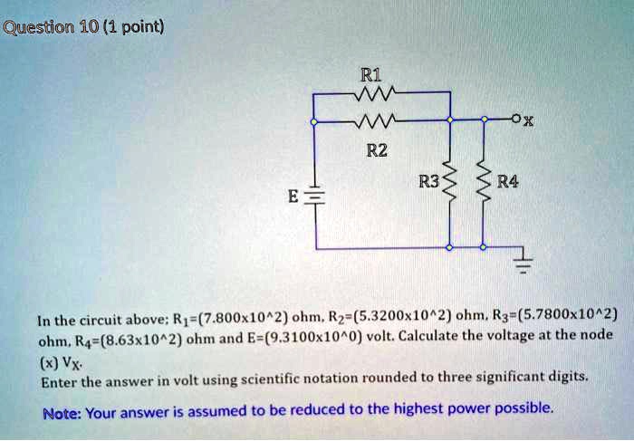 SOLVED Question 10 1 Point RZ R3 In The Circuit Above Rp 7 800x10