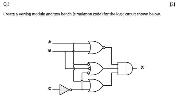 SOLVED Q 3 2 Create A Verilog Module And Test Bench Simulation Code