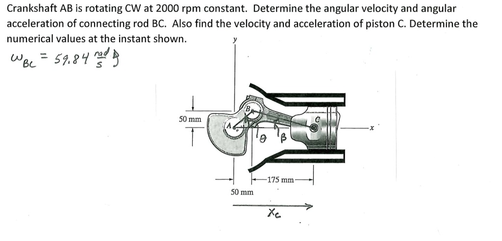 Solved Please Use Absolute Motion To Solve This Problem Crankshaft Ab