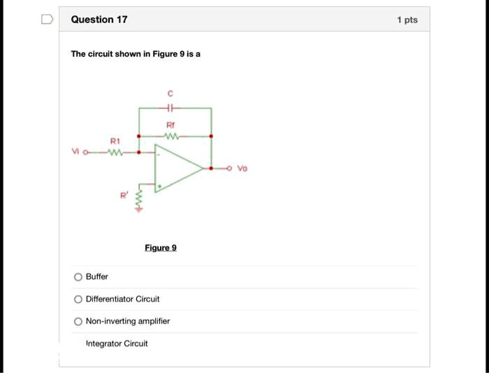 Solved Question The Circuit Shown In Figure Is A Differentiator