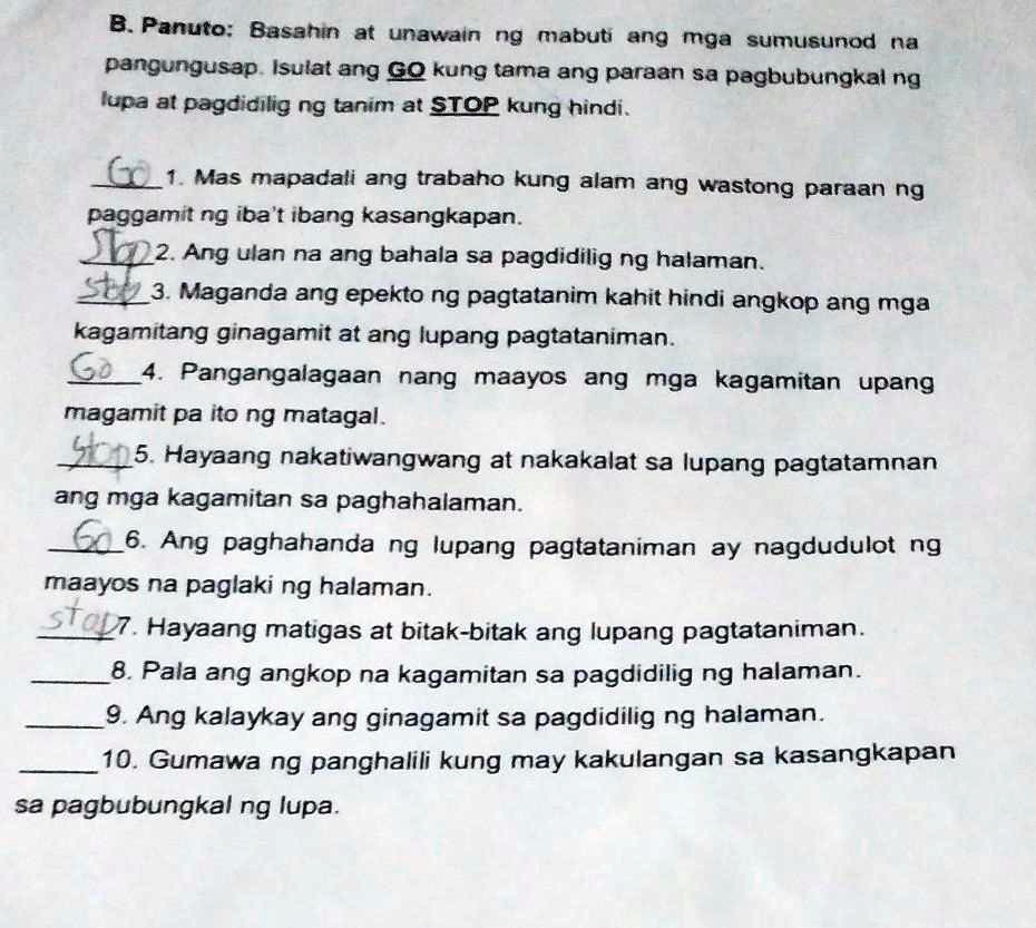 Solved Please Patulog Po Sa Epp Panuto Basahin A Unawain Ng