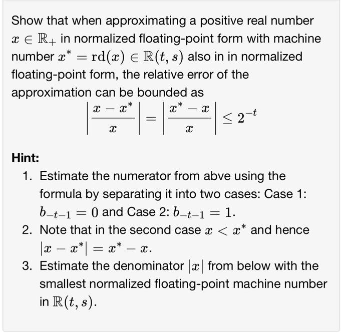 VIDEO Solution Show That When Approximating A Positive Real Number E