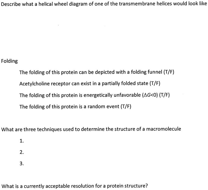 Solved Describe What A Helical Wheel Diagram Of One Of The