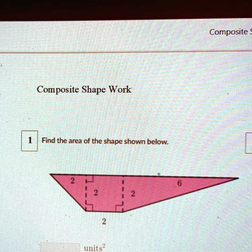 Solved The Area Of The Shape Shown Below Composite Composite Shape