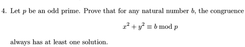 Solved Let P Be An Odd Prime Prove That For Any Natural Number B