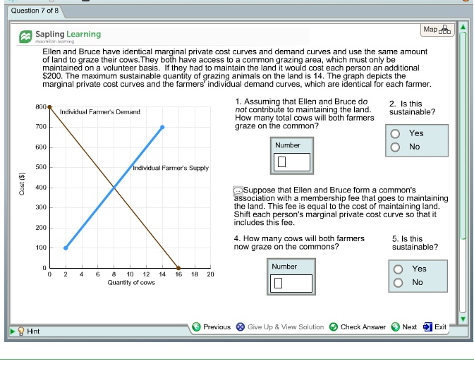 Solved Question Of Map Ab Sapling Learning Ellen And Bruce Have