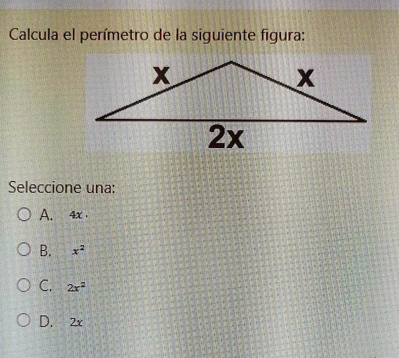 SOLVED Calcula el perímetro de la siguiente figura Calcula el