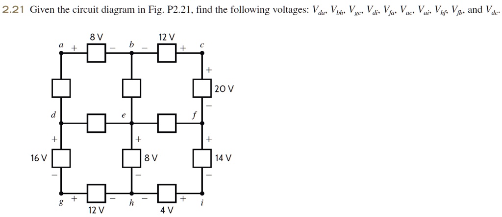 Given The Circuit Diagram In Fig P Find The Following