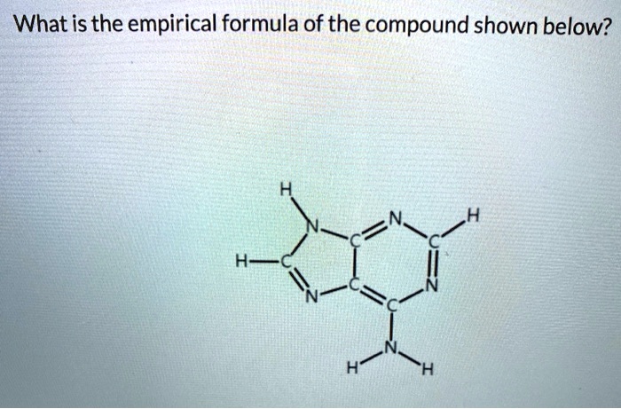 SOLVED What Is The Empirical Formula Of The Compound Shown Below