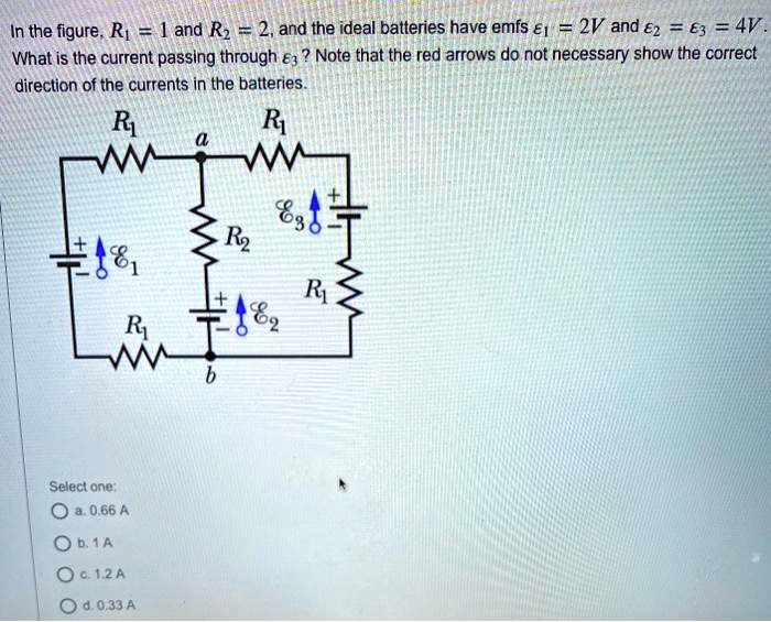 Solved In The Figure Ri L And Rz And The Ideal Batteries Have