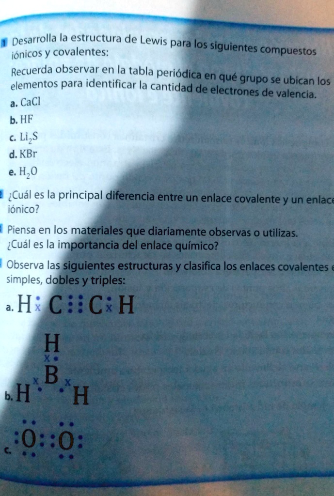 SOLVED Me Pueden Ayudar Desarrolla La Estructura De Lewis