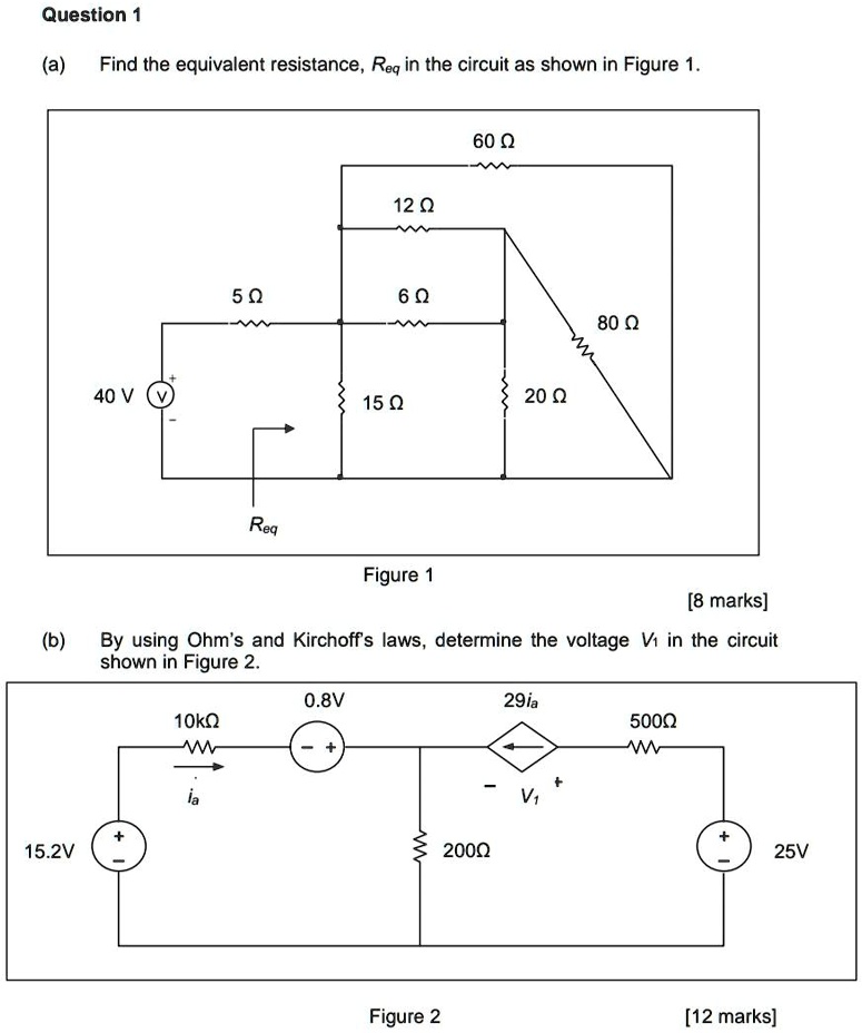 SOLVED Question A Find The Equivalent Resistance Req In The