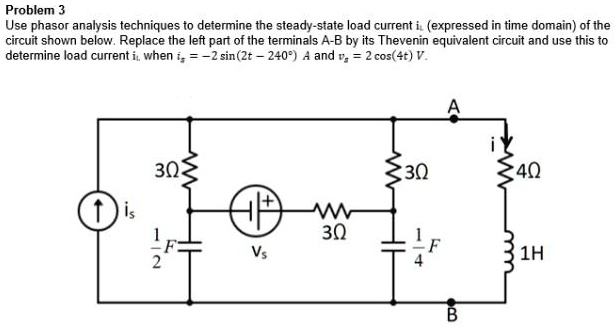 Solved Problem Use Phasor Analysis Techniques To Determine The Steady